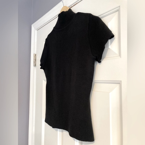 Amaya Arzuaga Ribbed Knitted Top With Lambskin 40( S/M US) - Picture 14 of 16